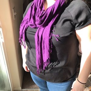 Purple scarf